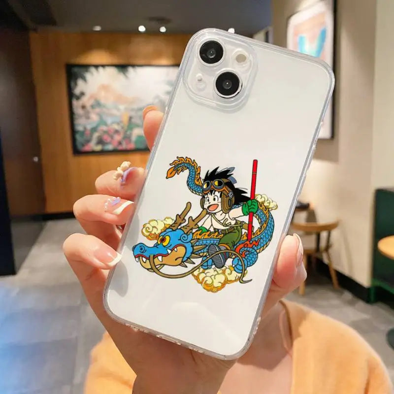 Coque iPhone Dragon Ball Goku Petit & Dragon Magique