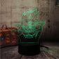 Lámpara LED 3D Dragon Ball Príncipe Vegeta Combate