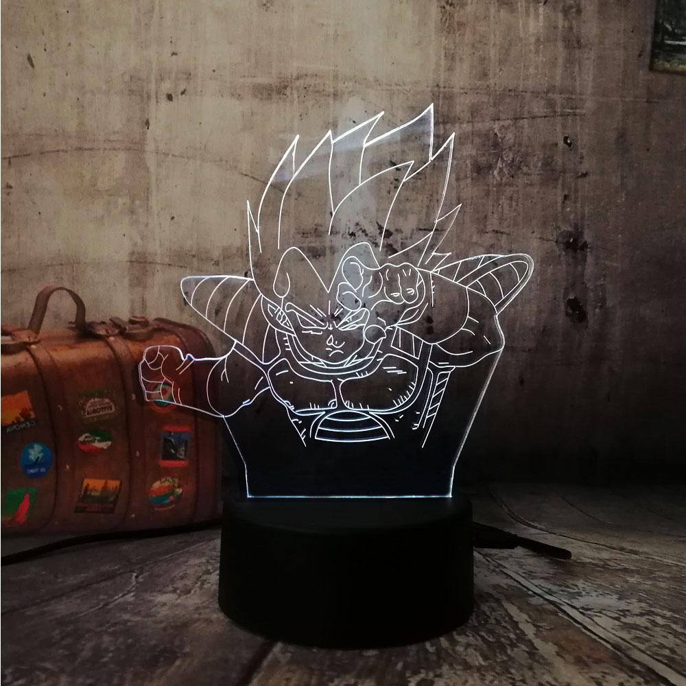 Dragon Ball Prince Vegeta Combat 3D LED Lamp